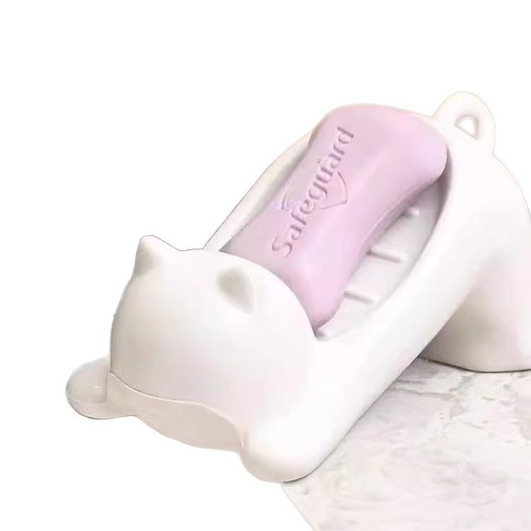 Speciál pro nováčky: Mýdlenka Kočka Plivající Vodu - Odvodňovací Držák pro Domov, Studenta nebo Kolej.