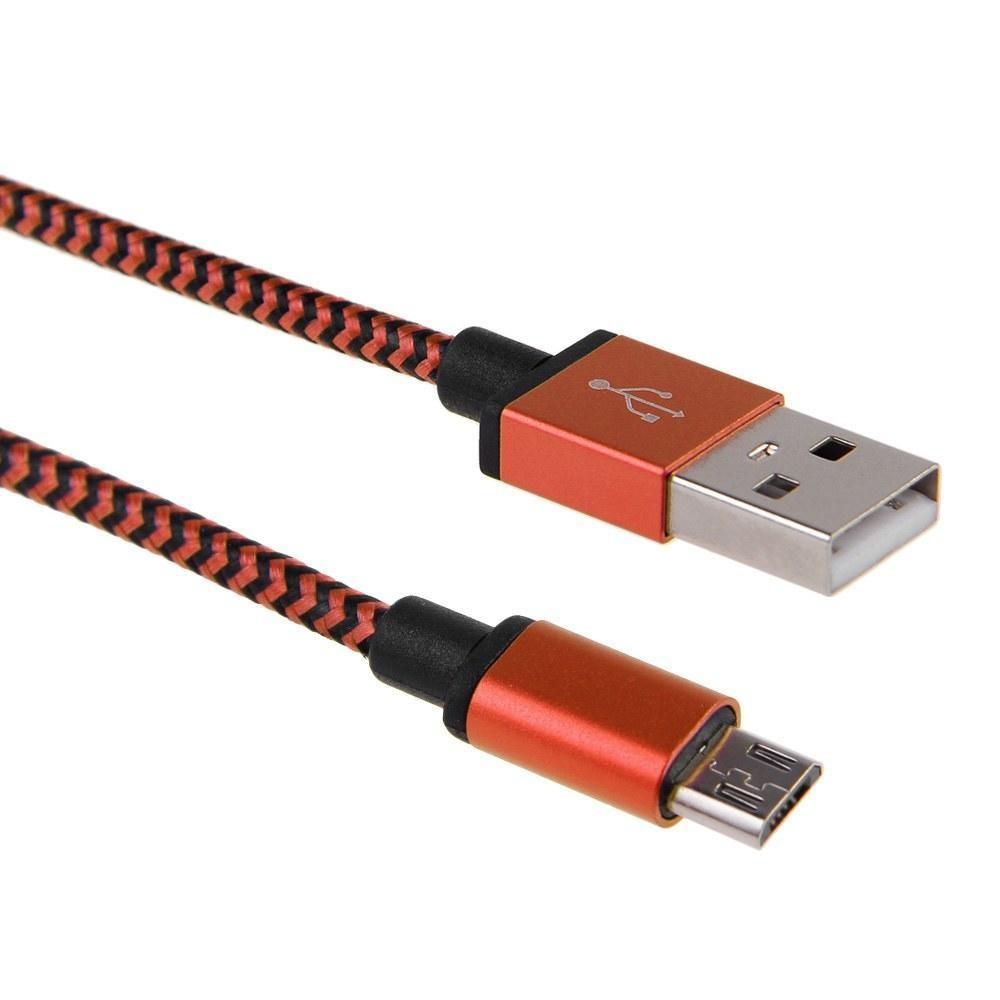 Timeless Design 3/6/10ft Aluminum Braided Micro Usb Data Sync Charger Cable For Your Android Phone
