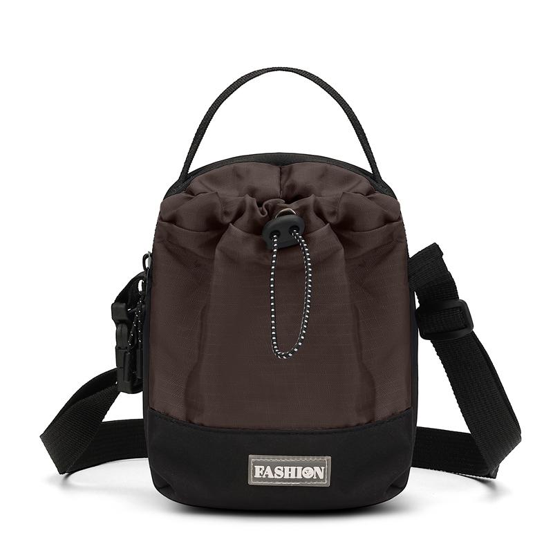 Waterproof Nylon Sling Bag - Outdoor Travel Pouch with Dedicated Water Bottle Pocket (New Nylon Crossbody Design)