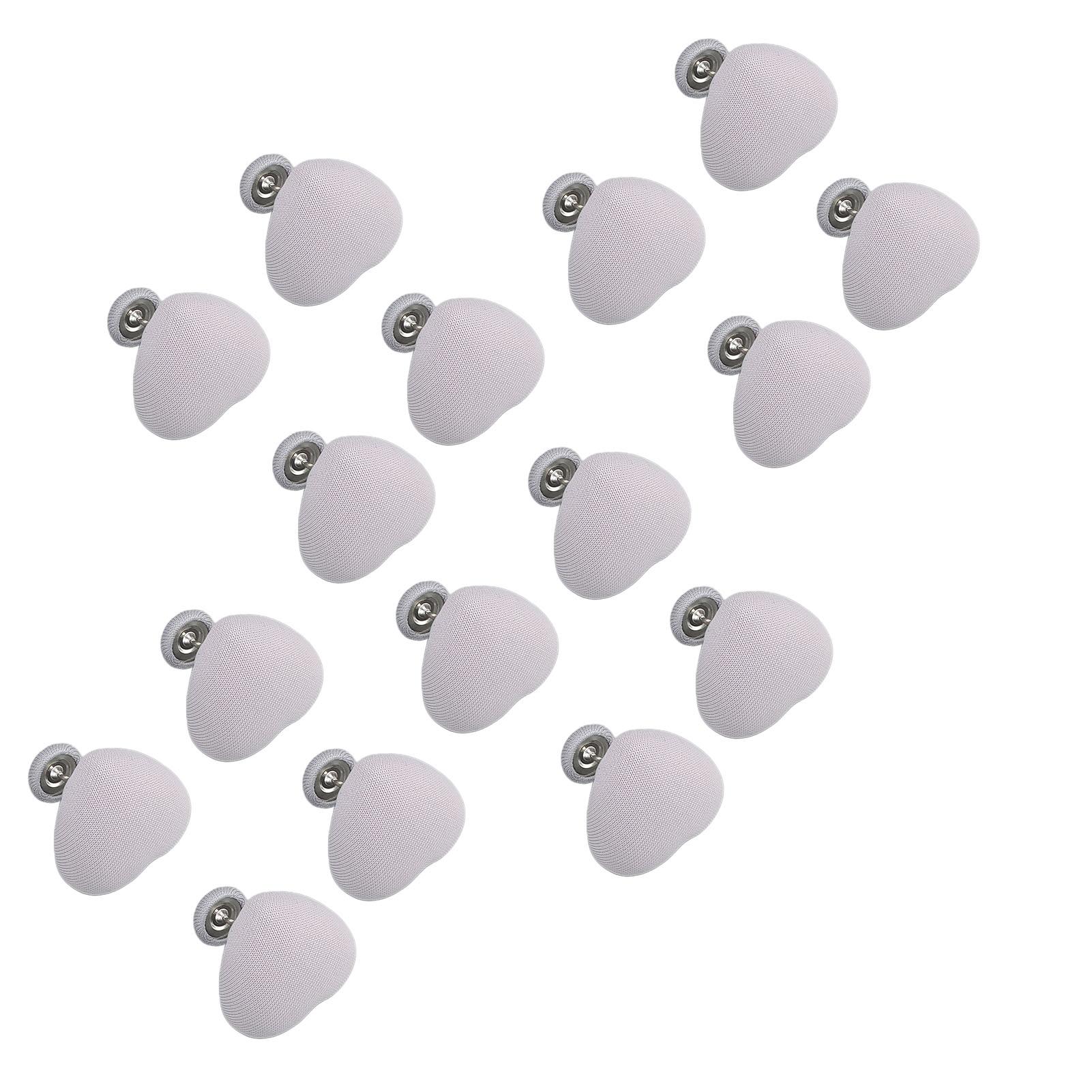 

16 Pieces Quilt Fixing Clips Heart Shape Removable Comforter Fastener Duvet Blanket Bedding Holder Pins for Home Use серый