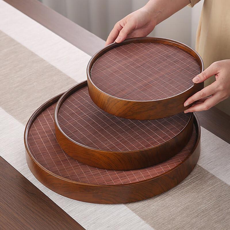 Jia Lang Round Bamboo Tea Tray
