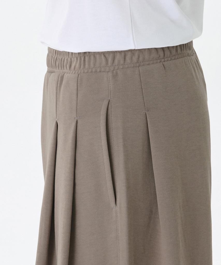 Musinsa Standard Double Knit Three-Pleat Wide Lounge Sweatpants [Dusty Beige]