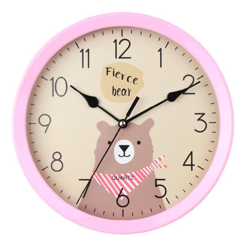 Super Silent Creative Wall Clock Cartoon Clock Wall Clock Cute Simple Home Living Room Children's Room Bedroom Wall Clock