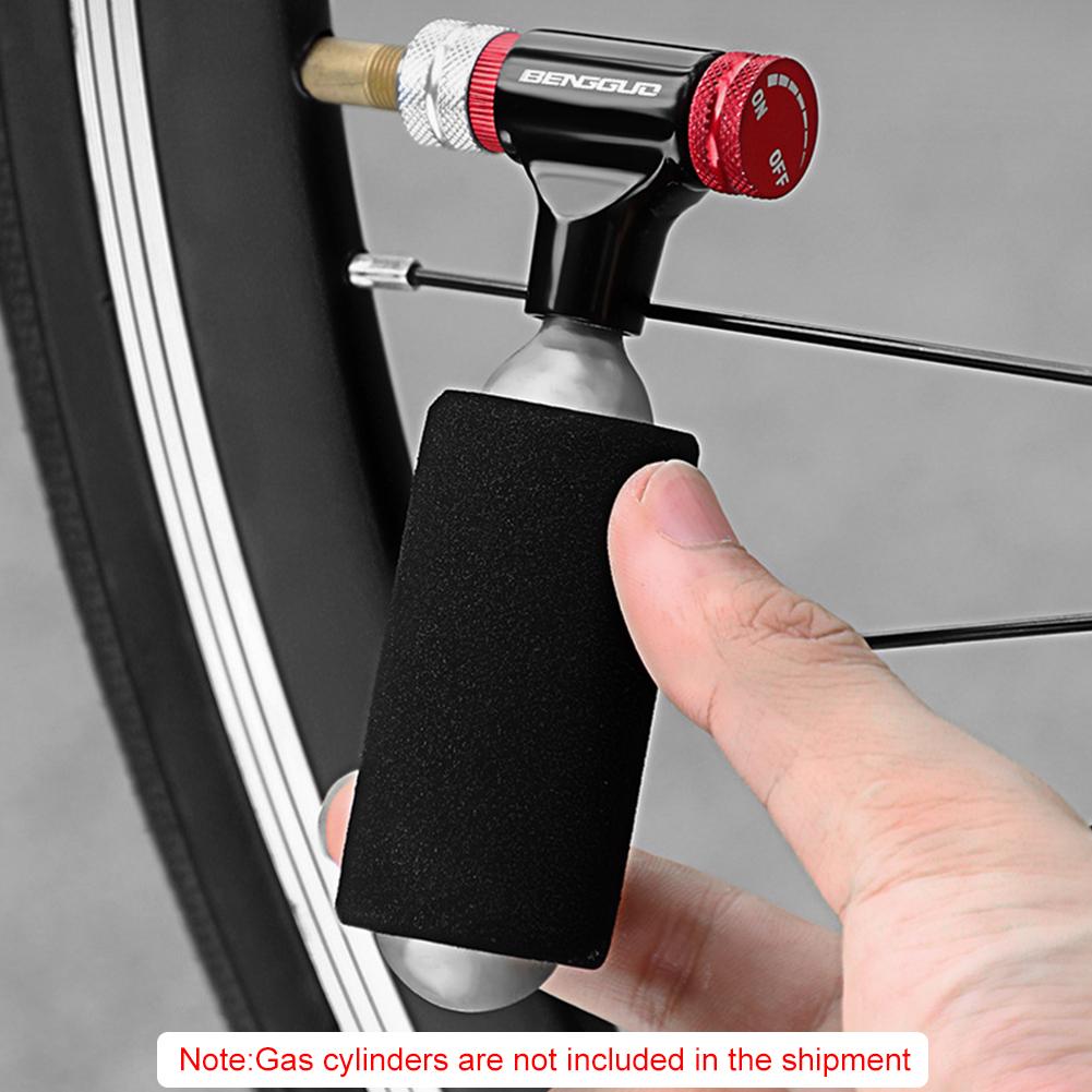 CO2 Bicycle Tire Inflator CO2 Pumps Inflator Head Aluminum Alloy Bike Tire Pump Tool Mini Bike CO2 Injector Cycling Accessories