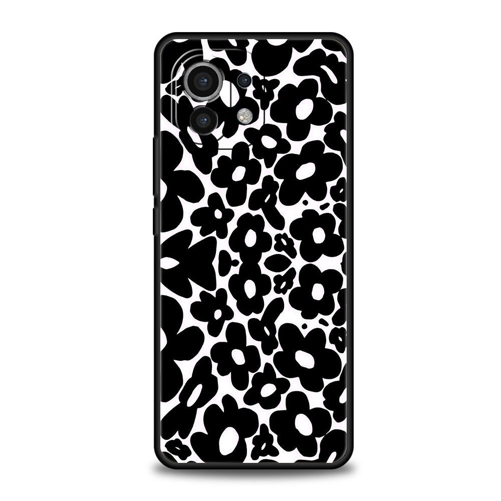 Cow Zebra Pattern Phone Case For Xiaomi 13 12 11 Lite 12T 11T 10T 9T Mi Poco X5 M4 M3 X4 X3 Pro F5 F4 F3 GT 5G Black Cover Shell