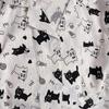 Cartoon Letter Cat Print Women's Pajamas Set New Spring Soft Casual Pajamas Set for Women Korean Cute Home Wear