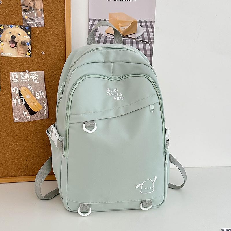 Schoolbag New Backpack Cute Cartoon Large Capacity Student Schoolbag Girl Backpack Heavy Industry Embroidery Korean Version of Male and Female