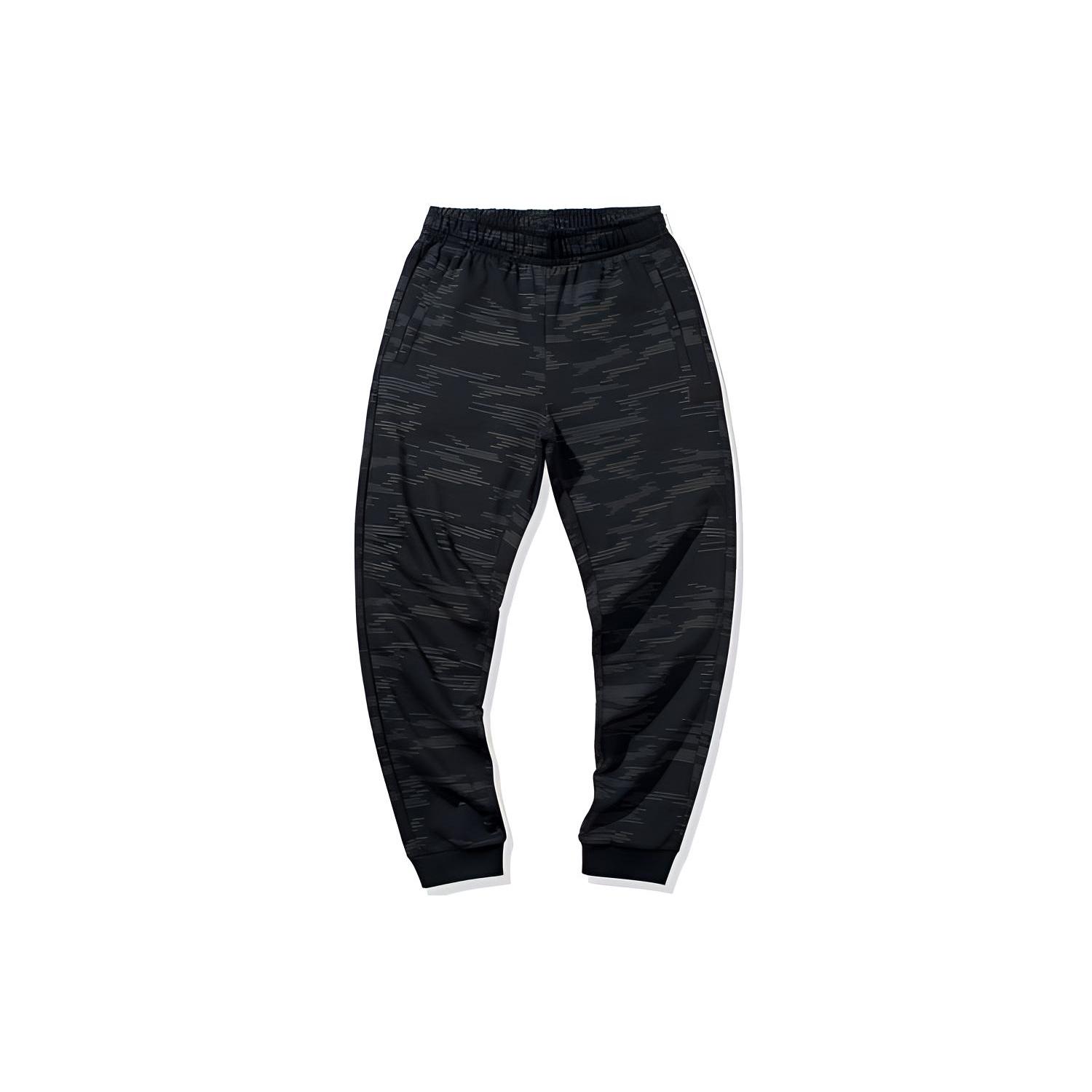 Li Ning Sports Pants Men s Camouflage Black Moderate AKLQ139-2 XL