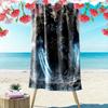 Custom Name Warrior 4K Print Beach Towel, Large Soft Quick Dry Towel for Beach Camping Swimming