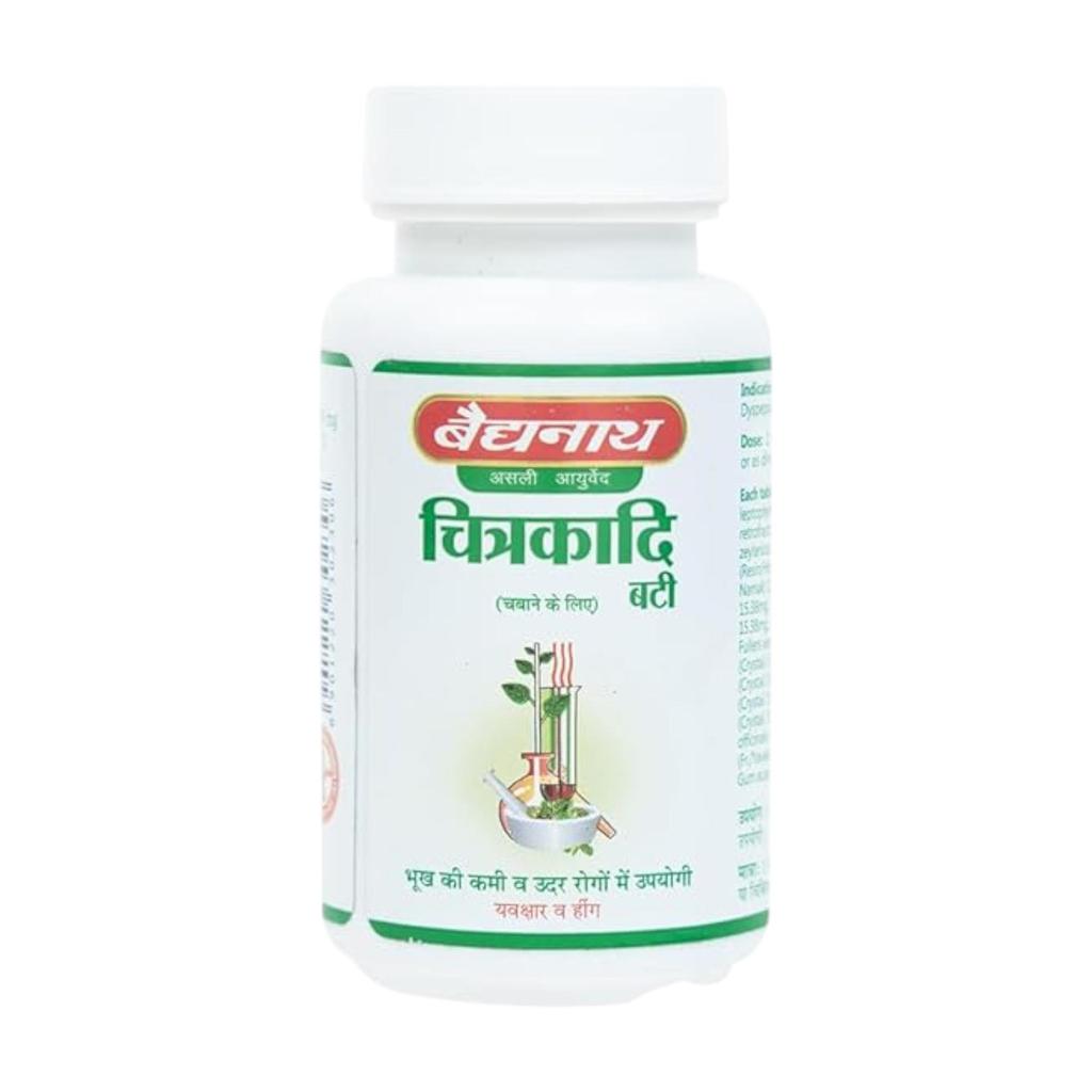 Baidyanath Jhansi Chitrakadi Bati 80 Tablets X Pack Of 2 For Digestive Balance & Wellness Support