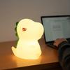Dinosaur Shape Silicone Night Light Cartoon USB Charging LED Night Lamp Soft Rechargeable Touch Sensor Lamp Sleep Accompanying