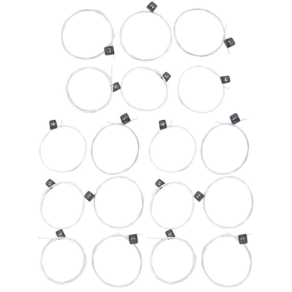 3 Set of Classical Guitar Strings Replacement Stable Pitch Nylon Silver Plated AccessoriesNX35