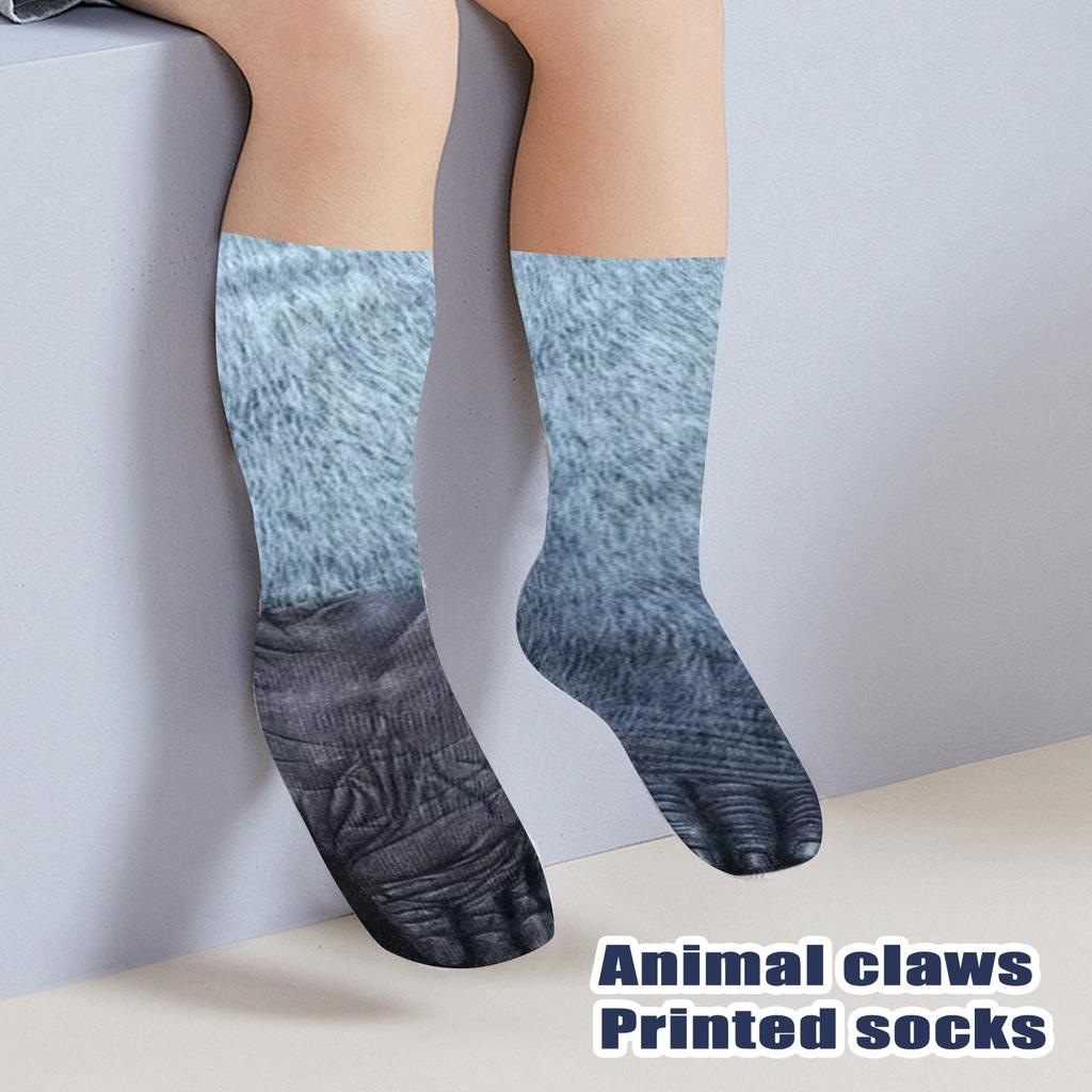 Children's Animal Socks Digital Printing Simulation Socks Fun And Funny