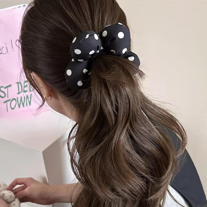 New Cute Flower Hair Band Bow Plaid Elastic Hair Ring Ties Headwear Girls Women Hair Accessories