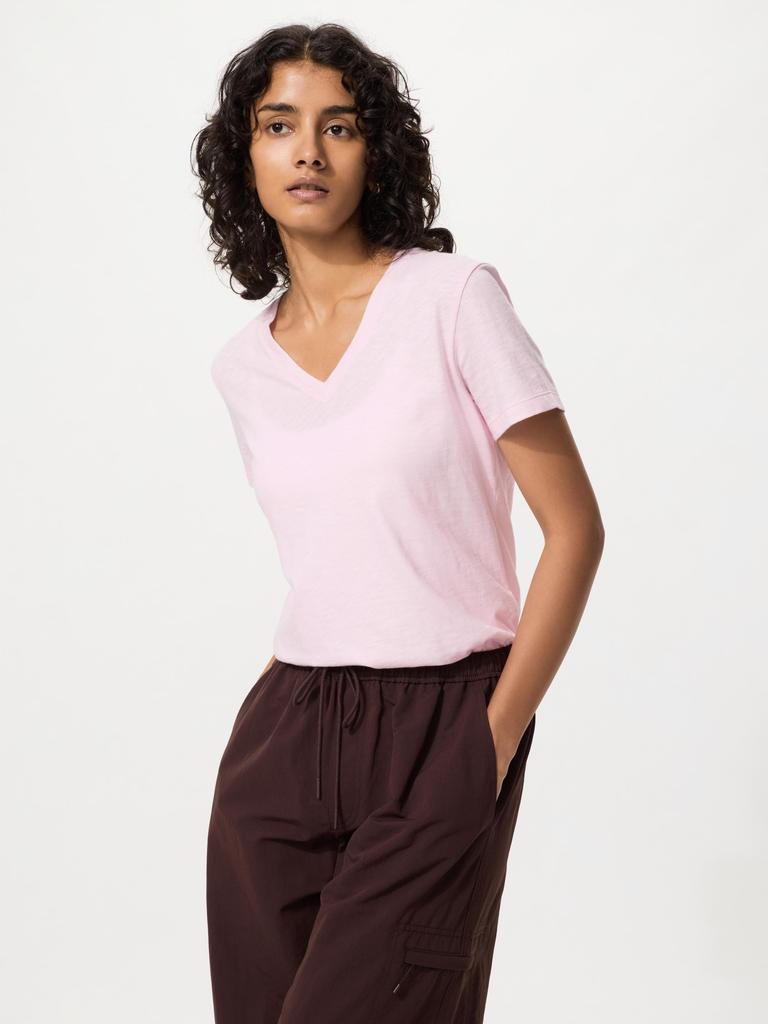 Uniqlo Japan Slub CoTTon V Neck T