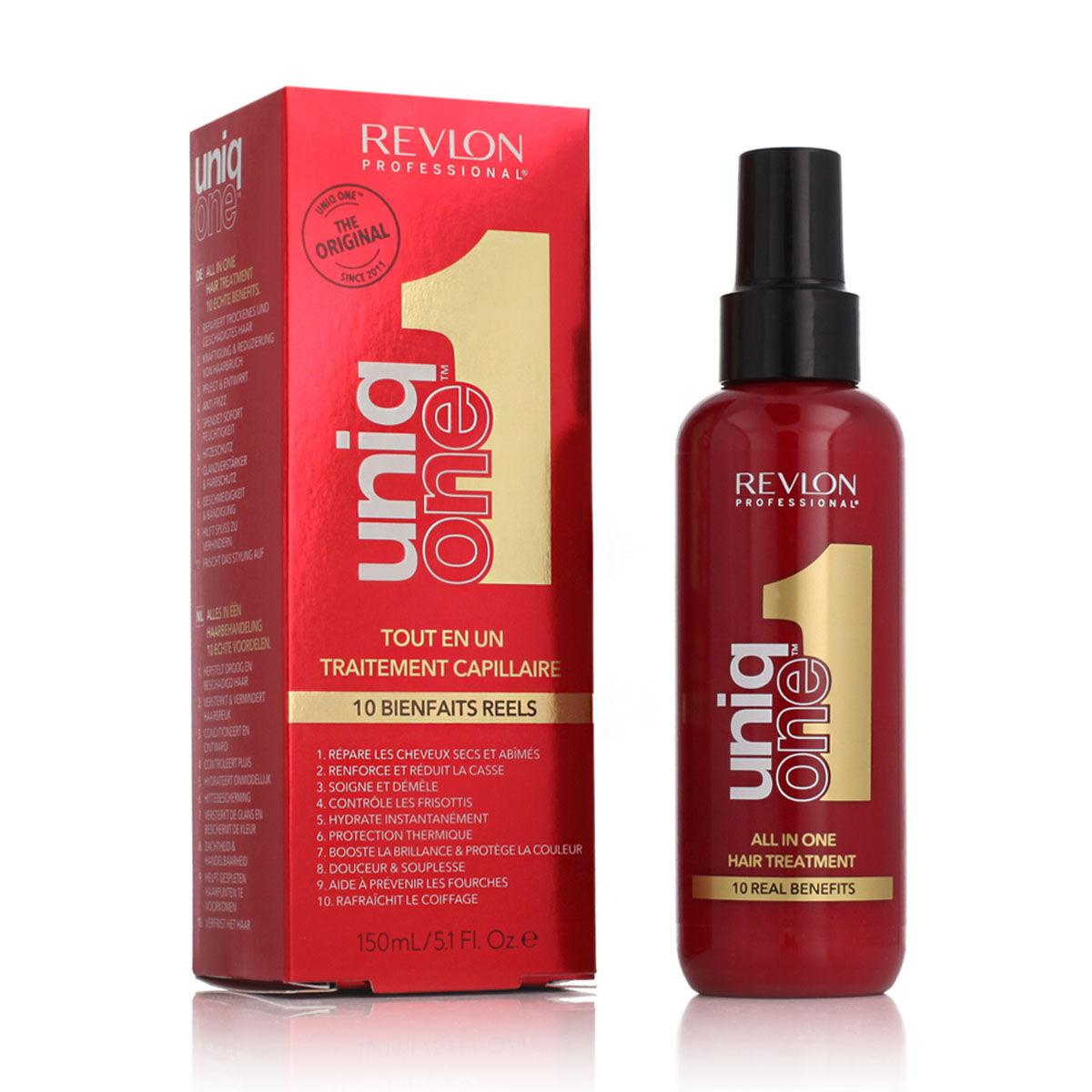 

Многофункциональное защитное средство для волос Revlon Uniq One (150 мл) TU прозрачный