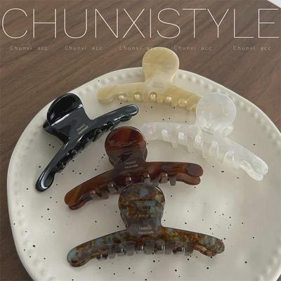 Elegant Acid Hairpin: High-Grade Korean Shark Clip for Women