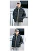 Men's 2025 Black Stand Collar Lightweight White Duck Down Jacket - Youth Thickened Short Outerwear