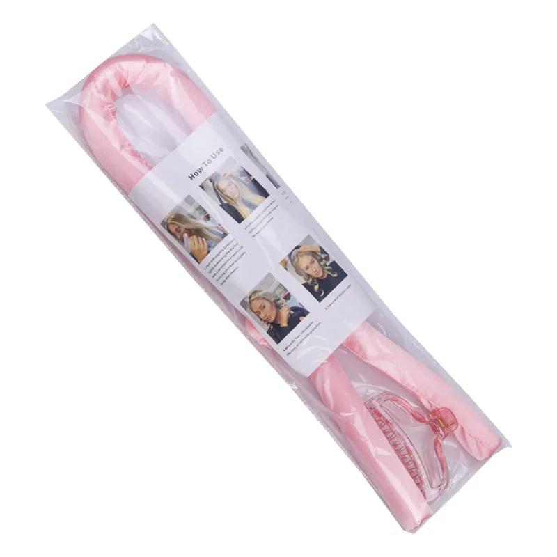 Heatless Curling Rod Pannebånd No Heat Silk Curls Bånd Hårruller Sove mykt pannebånd Lazy Hair Curlers Hårstylingverktøy