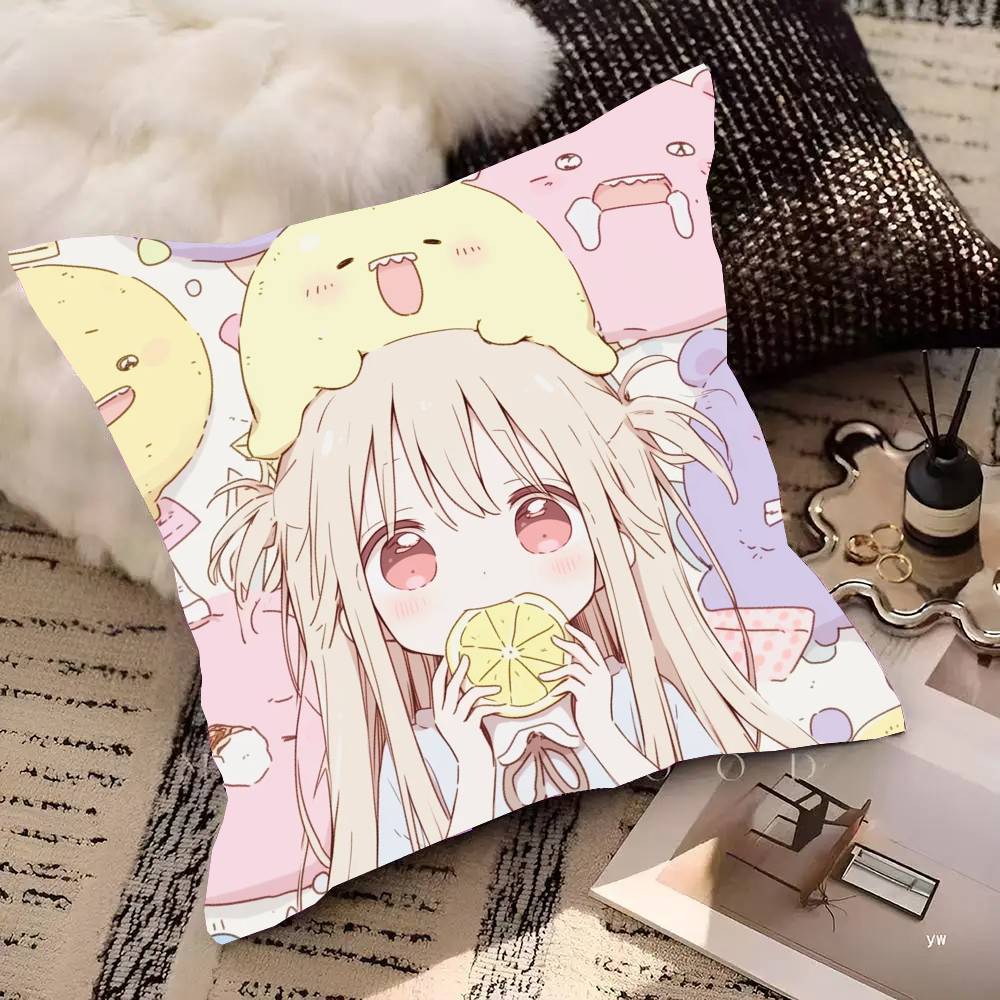 Shiina Mashiro Anime The Pet Girl Of Sakurasou Pillow Case Fashion Square Pillowcase Bedroom Sofa Room Ins Decoration Leisure