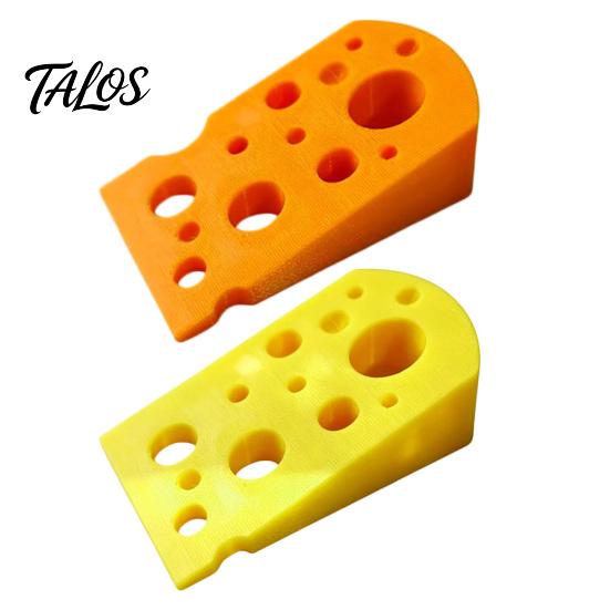 Talos 3D-gedruckter Käse-Türstopper, Rutschfester Türstopper, Stabile Basiskeil, Schützt Wände Möbel, Kreativer Türstopper für Schlafzimmer Wohnzimmer