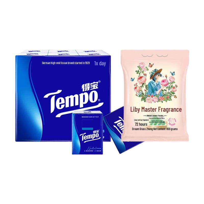 Tempo Mini Unscented 4-Ply Tissues