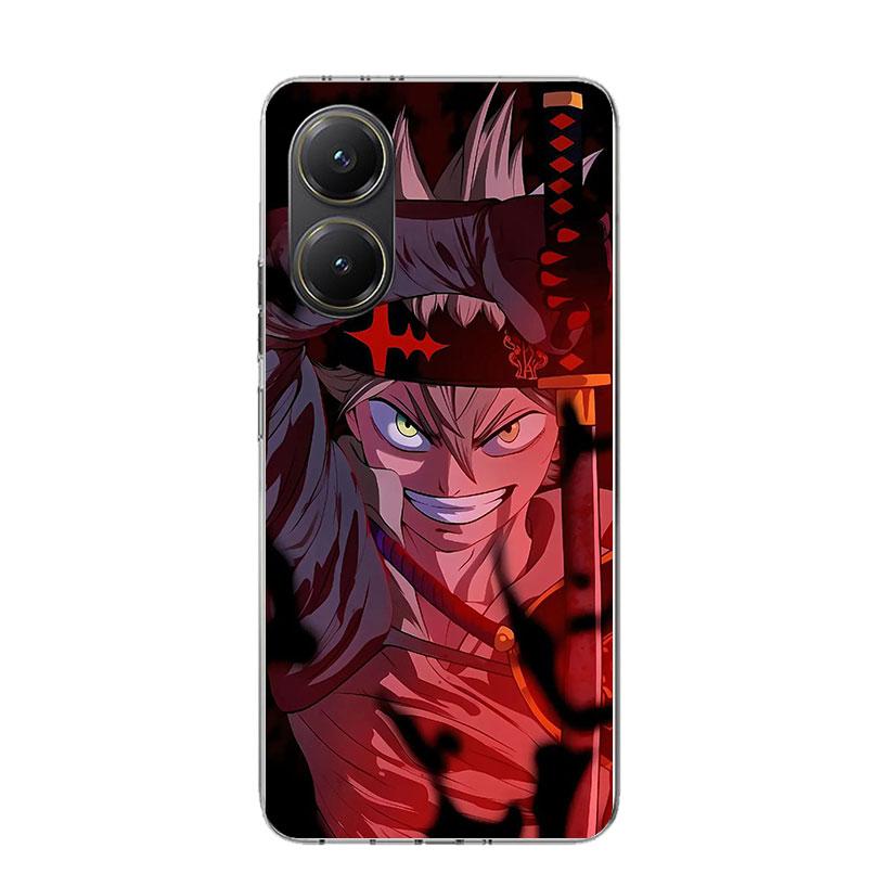 

Black C-Clovers Anime Phone Case For Xiaomi Poco X7 X6 X5 Pro F7 Ultra Redmi 15C 15 13 13C 12 12C 10 10A 10C 9 9A 9C 9T Cover Po Xiaomi Poco X6
