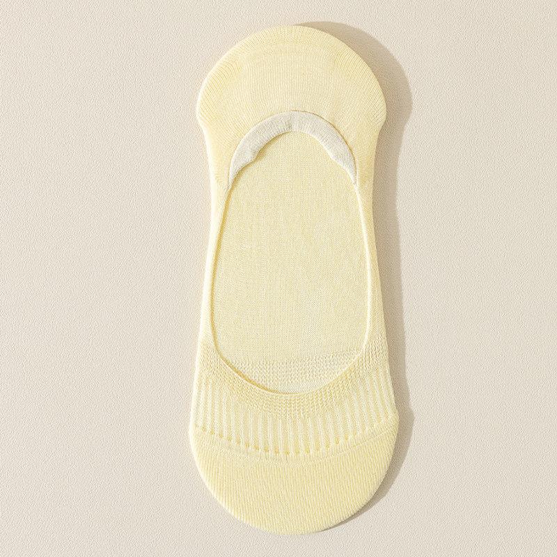 Women's Summer Thin Boneless Mesh Breathable Heel Shallow Mouth Invisible Socks