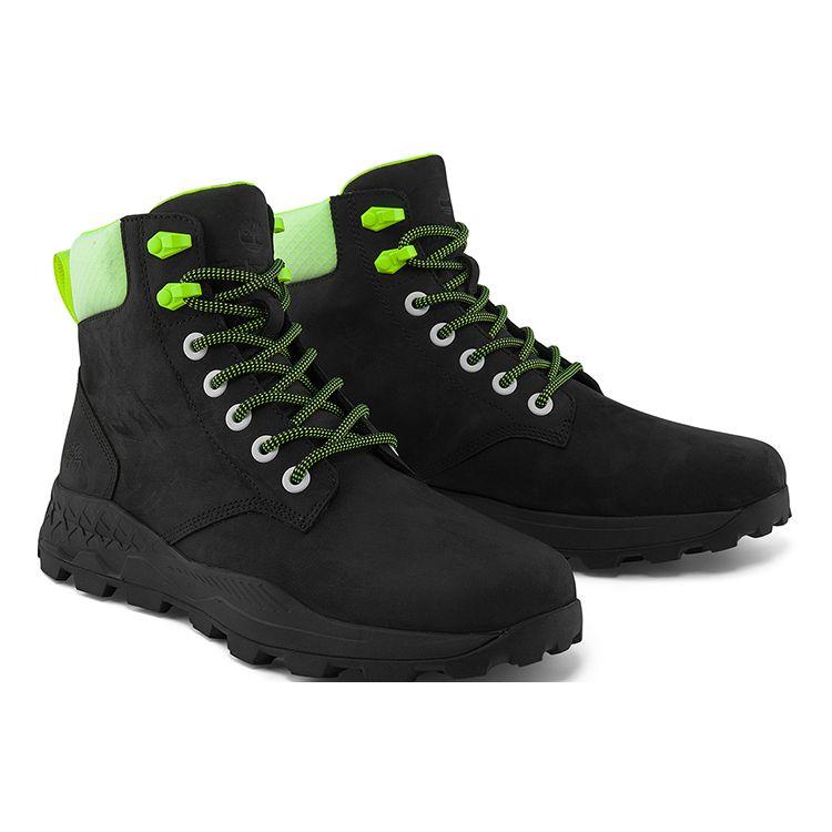 Timberland Brooklyn Series Top Layer Cowhide Short Outdoor Boots Men boots Black A2HR4