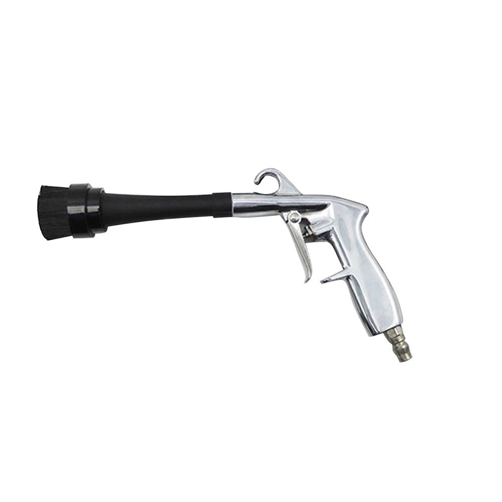 

High Pressure Car Interior Spraying Washing Tool With Ergonomic Grip, Automobile Detailing Sprayer Connector Air Pulse Car Washing Equipment Tool Set Plastic Horn Brush #1
