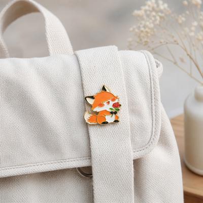Brooch Pin Animal Flower Fastener Buckle-Type Design Brooch Fixing