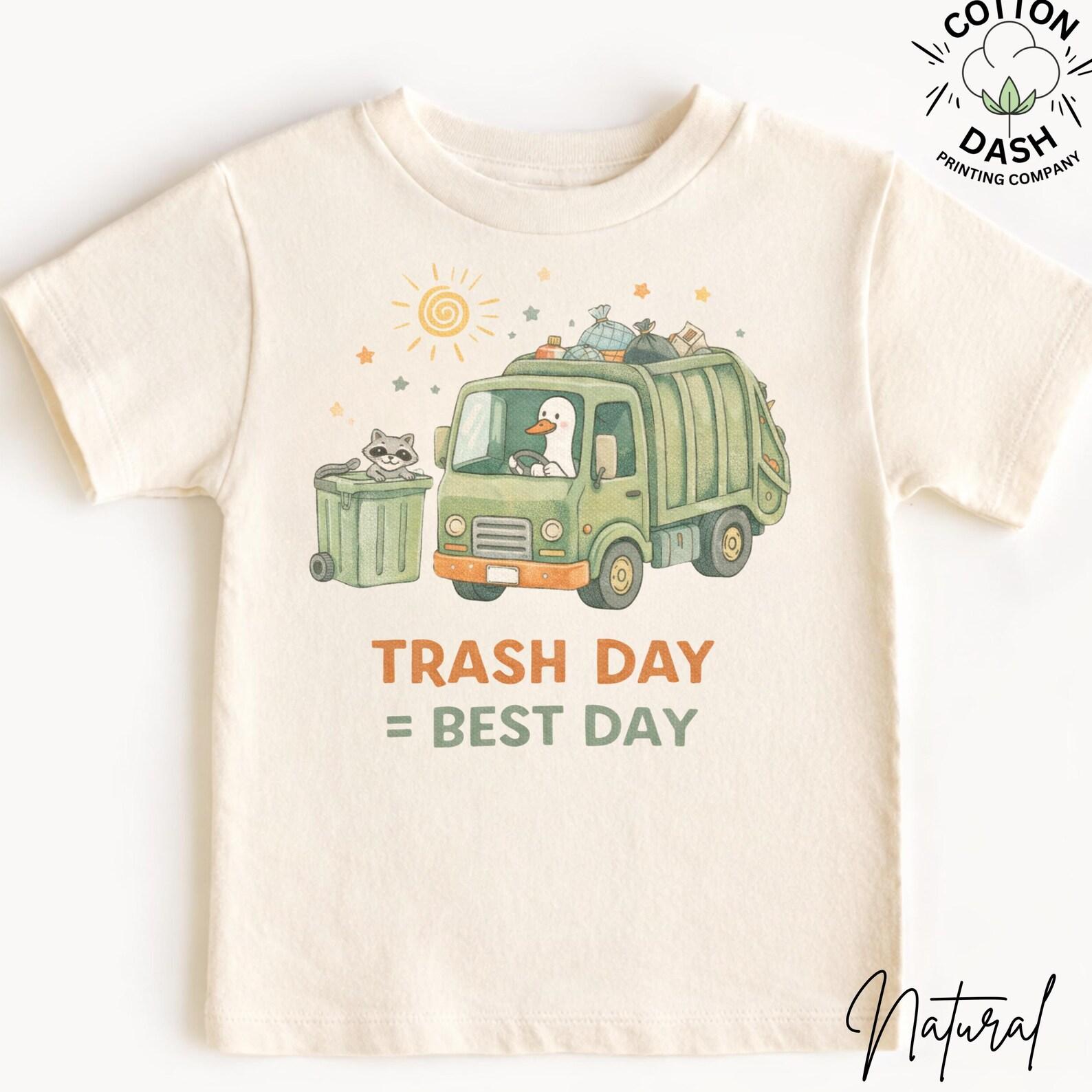 Trash Truck Shirt, Garbage Truck Tee for Boys, Trash Day Shirt, Unisex Truck Shirt, Construction Shirt , Boy Birthday Gift for Truck Lover 150