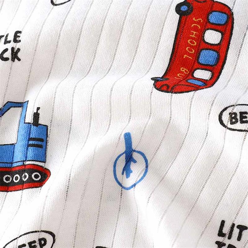 Kids Cotton Summer Outfit Set - Short Sleeve T-Shirt & Shorts 2-Piece Pajamas for Boys and Girls Clothing Sets