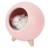 Warm Sleeping Night Lamp LED Bedside Light USB Charging Nursery Night Light with Cat Doll