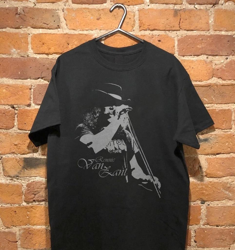 Ronnie Van Zant Lynyrd Skynyrd Tribute Unisex Black T Shirt, Size S-5XL