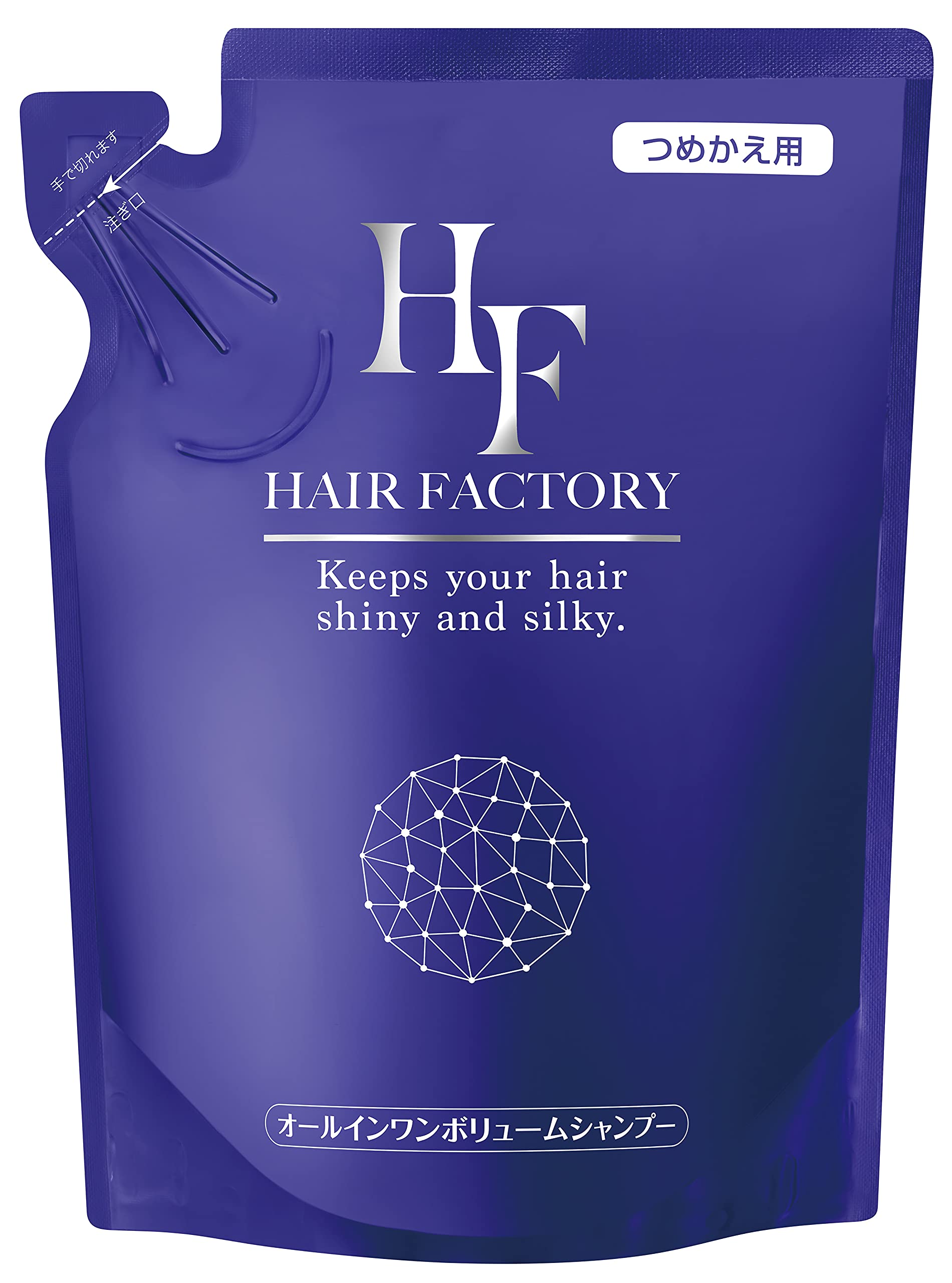 

Hair Factory All-in-One Volume Shampoo, Firmness, Volume, Hair Care, Keratin, Silicone-free, Made in Japan, Shining Cosmetics, Official (Refill (1