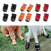 Dogs Booties Waterproof Dogs Shoe with Reflective Striped for Night Walk Nonslip