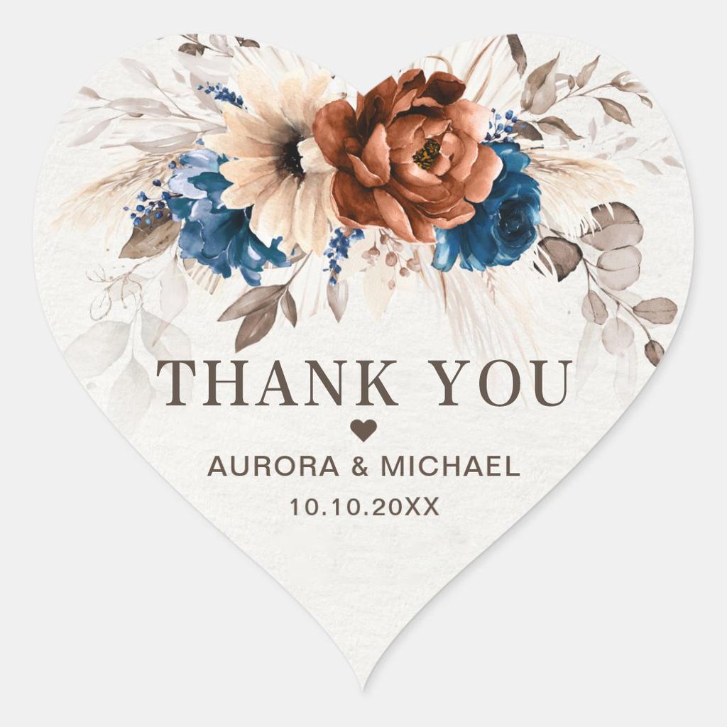 Personalized Wedding Gift Stickers - Floral Custom Labels Bulk For Party Decorations Waterproof Sealing Decals Diy Craft Suppl