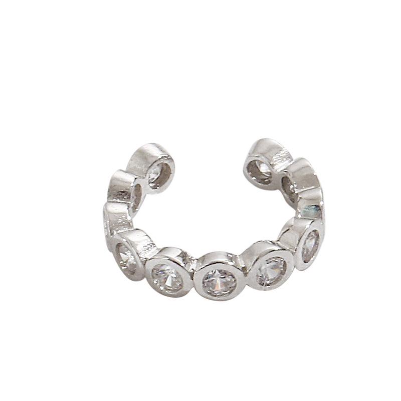 Korean Style Irregular Shiny Gear Ear Cuff, No Piercing Needed, Versatile and Chic for Autumn