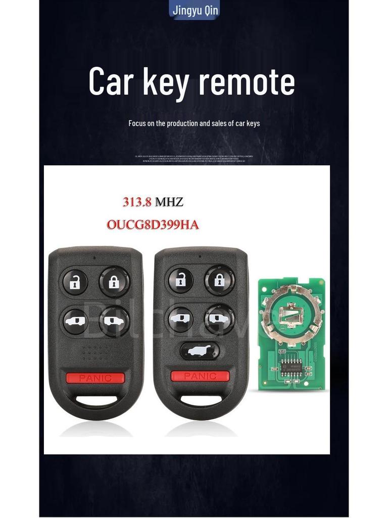 OUCG8D399HA für 5/6 Tasten Honda Odyssey Fernbedienungsschlüssel 313,8 MHz