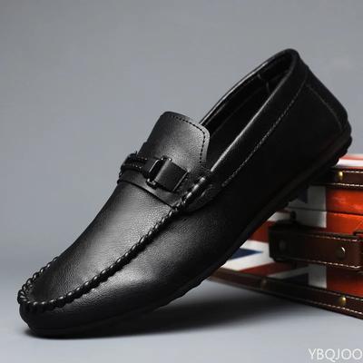 Fashion Trendy Men's Flats Summer Casual Bean Bean Shoes Lightweight Breathable Vulcanized Shoes Versatile Male Loafers Zapatos Homme