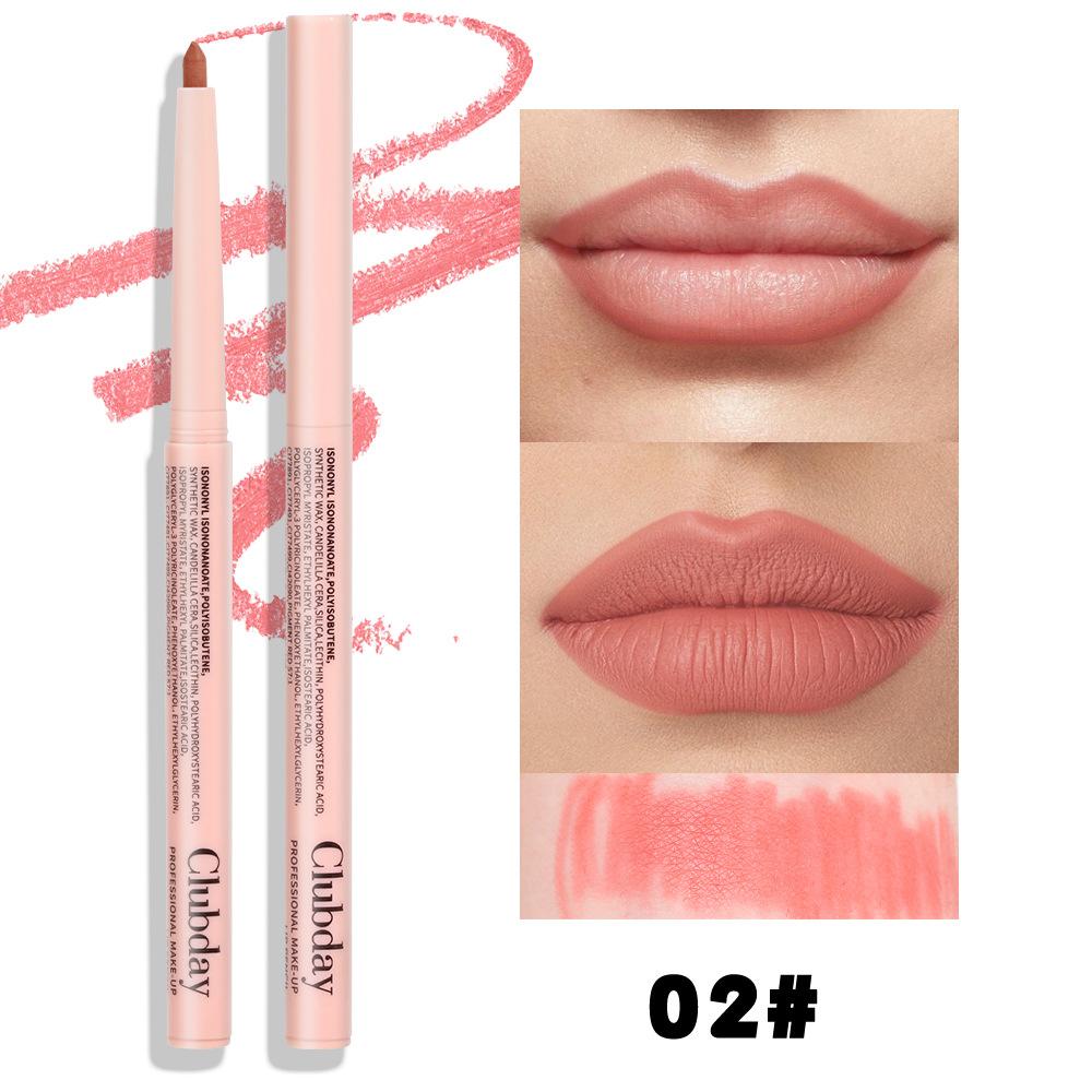 Easy Coloring Rotary Lipstick Pen Lasting Makeup Matte Natural Lipstick Lipliner