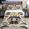 3pcs Duvet Cover Set (1*Duvet Cover + 2*Pillowcase, Without Core), Labubu Print Bedding Set, Bedroom Decor, All‑Season, Birthday Gift