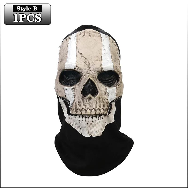 

Halloween Ghost Skull Mask Latex Headgear Helmet for Cosplay Horror Skeleton Mask Party Performance Masquerade Decoration