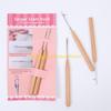 F26C Metal Crochet With Wooden Handle For Seamlessly Oversew Concealing Craft Projects