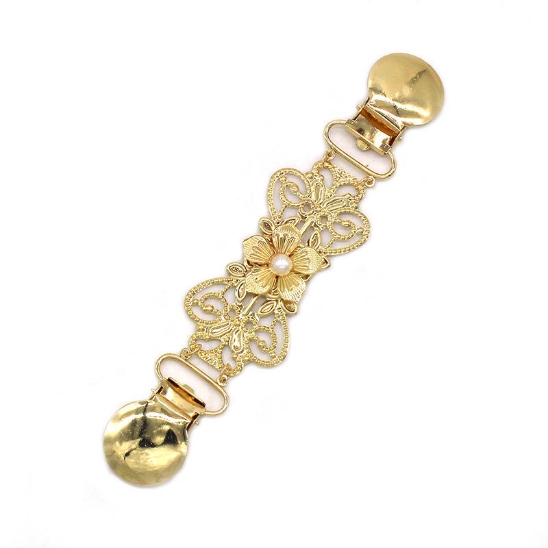 Dámska perlová retiazková spona na sveter: Všestranná brošňa na golier v európskom a americkom štýle pre šály a šatky