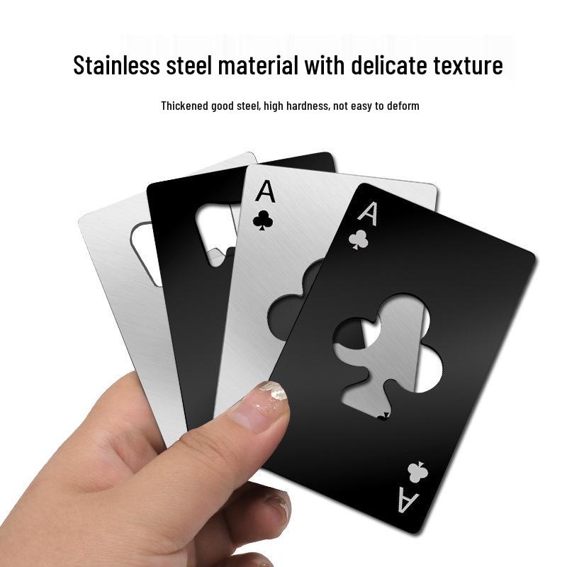 Plum Blossom Stainless Steel Card Opener: Bottle & Can Opener