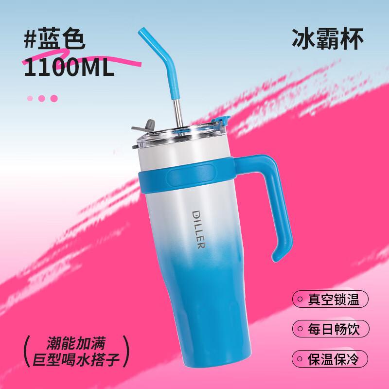 Diller Gradient Stainless Steel Insulated Tumbler with Straw