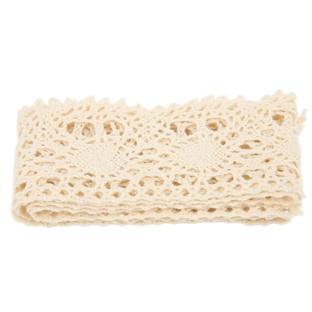 Lace Ribbon DIY Cotton Net 4cm Width 10 Yards Exquisite Fabric Lace Trim for Curtain Clothes Tablecloth Gift Decoration