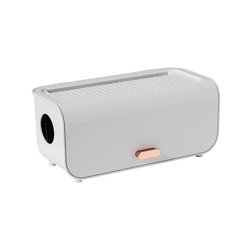 Desktop Cable Storage Box Power Line Storage Case Dustproof Waterproof Charger Socket Organizer Wire Case Cable Winder Organizer
